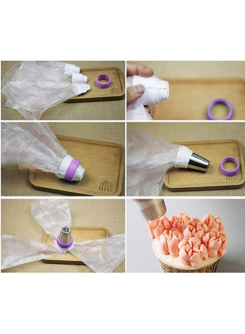 ChicAbode 27pcs Russian Piping Tips, Cake Decorating Tips, Icing Piping Nozzles Tool Piping Ball Tips, Cake Decorating Supplies Kits, DIY Baking Tools for Cake Cookies Dessert Pastry Decoration - Image 5